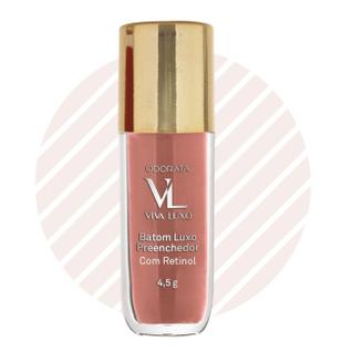 Batom Luxo Preenchedor Nude Classic Com Ácido Hialurônico Retinol Vitamina E VIVA LUXO ODO