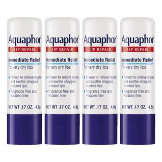 Batom Reparador Aquaphor - 4 Unidades de 5ml - Lábios Secos e Rachados
