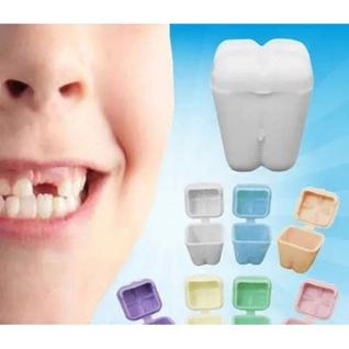 Baú Porta Dente De Leite Colorido - Com 12 Unidades - D-Express