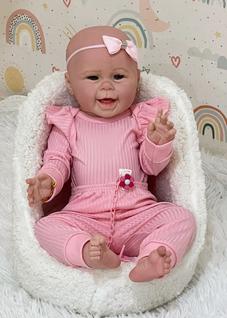 Bebê Reborn Boneca Menina Realista Pode Tomar Banho - Careca