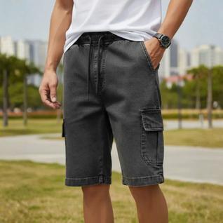 Bermuda Cargo Masculina Short Masculino Grafite 100% Algodão