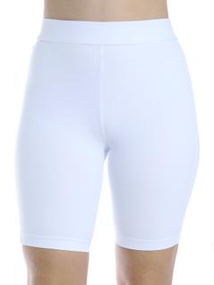Bermuda Ciclista Feminina Anistia Fitness Academia Branca