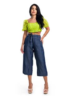 Bermuda Pantacourt Sem Elastano