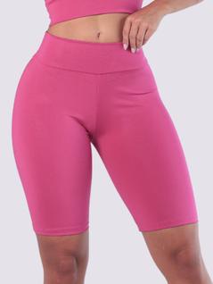Bermuda Suplex Fitness Feminina Academia Treino Malhar Cintura Alta Ciclista Bike Zero Tra