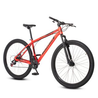 Bicicleta aro 29 Alumínio Vermelho e Preto Gott Rocker Freios a Disco Suspensão 21v