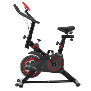 Bicicleta Ergométrica Spinning 4kg com Painel Digital, 7 Níveis de Resistência, Suporte Ce