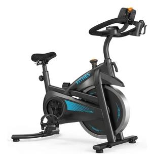 Bike Bicicleta Spinning 10kg Inercia 150kg Profissional Azul Moderna Ergométrica Fitness F