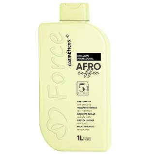 Bioplastia Capilar 5 em 1 Afro Coffee 500ml Force Alinha Reduz e Dá Brilho