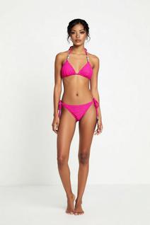 Biquíni Cortininha Rosa Pink Canelado Elegante e Sofisticado