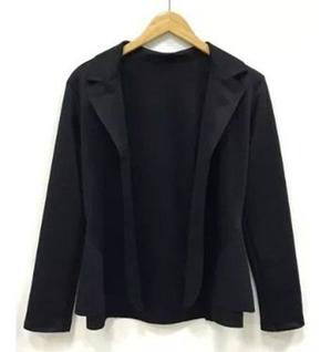 Blazer Feminino Básico Liso Moda Evangélica Abafarto