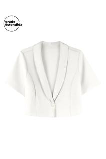 Blazer feminino plus size alfaiataria adulto - marialícia