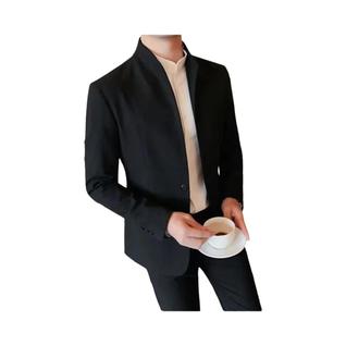 Blazer Formal Masculino Branco E Preto De Um Botão, Jaqueta De Terno, Roupa De Palco, Casa