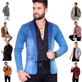 Blazer Masculino Esporte Fino Slim Fit com Elastano