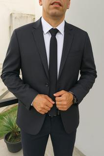 Blazer Masculino Slim 2 Botões Corte Italiano Oxford