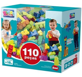 Blocos De Montar Mk381 Mais Blocos Il 110pçs  - Dismat