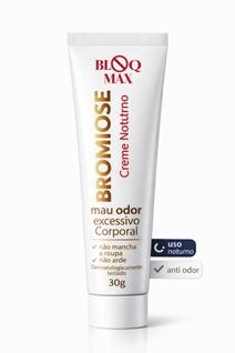 bloqmax odor forte nas axilas e virilhas bromidrose-creme noturno bromiose 30g