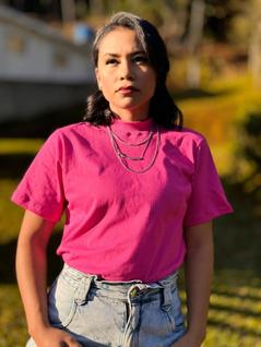 Blusa basica feminina gola alta combinaçao perfeita