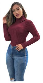 Blusa Cacharrel Canelada Tricot  Outono Inverno