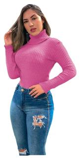 Blusa Cacharrel Canelada Tricot  Outono Inverno