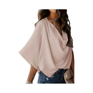 Blusa Casual De Manga Longa Com Corte Assimétrico plus Size Para Mulheres Primavera Outono