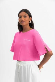 Blusa cropped feminina bordada Essendi - G