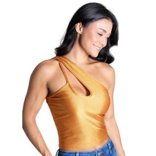 Blusa Feminina Cut Out Tiras Transpassadas Sawary Fashion