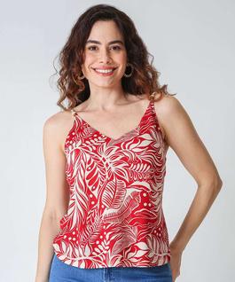 Blusa Feminina Estampada Marisa Vermelho-76104