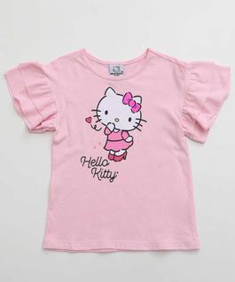 Blusa Infantil Hello Kitty Sanrio Tam 4 a 10 Rosa-74186