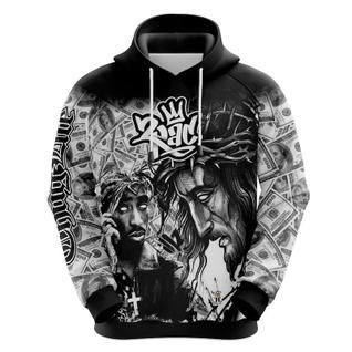 Blusa  Jaqueta  Casaco Two 2 Pac Hip Hop Rap Rapper