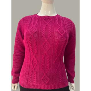 Blusa Tricot Feminina Elegante Tricô Moda Inverno Tamanho G