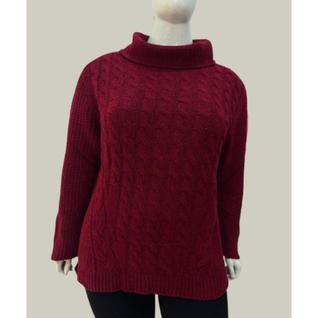 Blusa Tricot Feminina Plus Size Elegante Lançamento Inverno Tricô