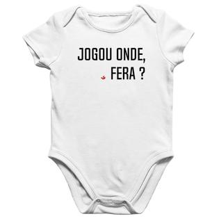 Body Bebê Algodão Jogou onde fera - Foca na Moda