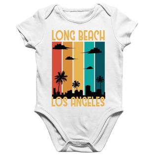 Body Bebê Algodão Long Beach Los Angeles - Foca na Moda