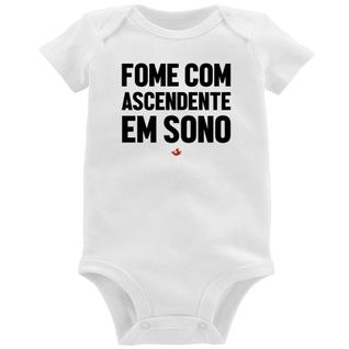 Body Bebê Fome com ascendente em sono - Foca na Moda