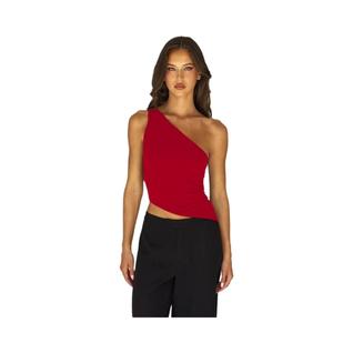Body Feminino Sexy com Alça Diagonal e Costas Nuas - Ideal para Festa e Balada (Novo Model
