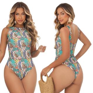 Body Maiô Com Bojo Estampado Praia Natação Piscina oferta