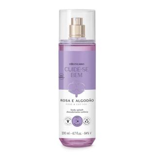 Body Splash Cuide-se Bem Rosa e Algodão 200ml O Boticário