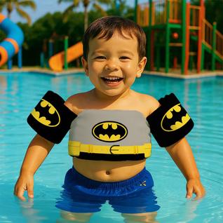 Boia de Braço Colete Infantil para Nadar Praia Piscina Estampa SuperHeróis
