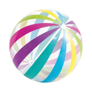 Bola De Praia Inflável Colorida Com Listras Transparentes, Brinquedo De PVC Para Festa De