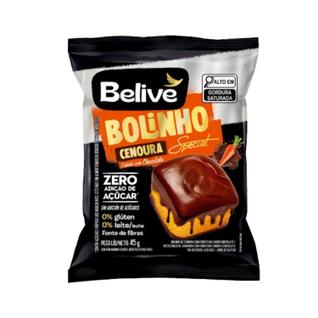 Bolinho Cenoura Com Cobertura Sem Açúcar Sem Leite - Belive 45g