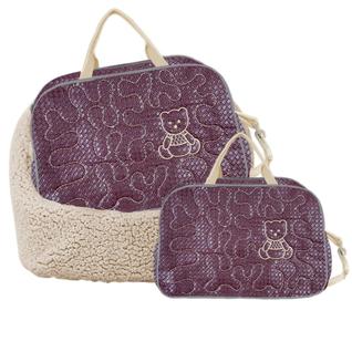 Bolsa 2 Peças Ursinho Impermeável Maternidade Confortável Linda Qualidade Resistente Multi