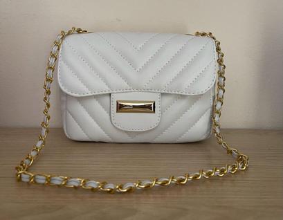 Bolsa bag feminina ombro pequena transversal alça corrente reforçada