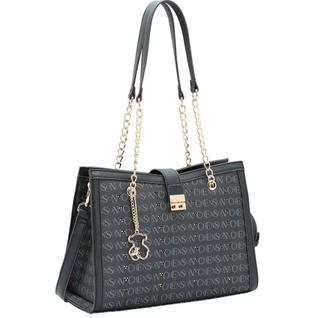 Bolsa Chenson Estruturada 3485400 Com Cristais Compartimentos Internos E Bolso Externo