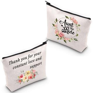 Bolsa de maquiagem BDPWSS Presente de casamento Tia da Noiva para tia