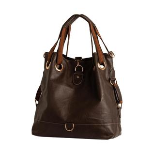 Bolsa Feminina Estilo Saco Grande Luxo Casual Moderna Maxi Ombro eTransversal Detalhes Dou