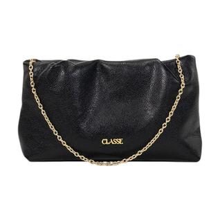 Bolsa Feminina Festa Classe Couro Alça Corrente Crossbody