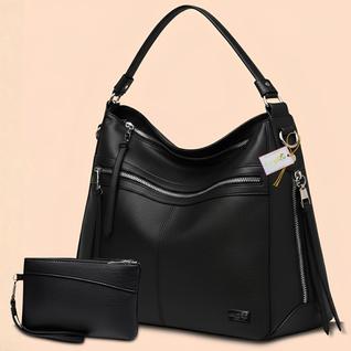 Bolsa Feminina Grande Com Divisória Elegante Com Alça de Ombro e Transversal Dia a Dia Pas
