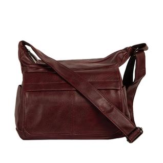 Bolsa Feminina Média com Bolso Antifurto Alça de Ombro e Transversal Divisórias Casual Dia