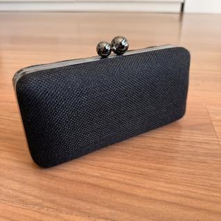 Bolsa festa linho preta