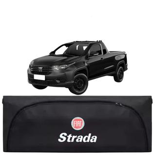 Bolsa Mala Para Caçamba Fiat Strada Cabine Simples E Dupla 1998 A 2026 Com Logo Estampada